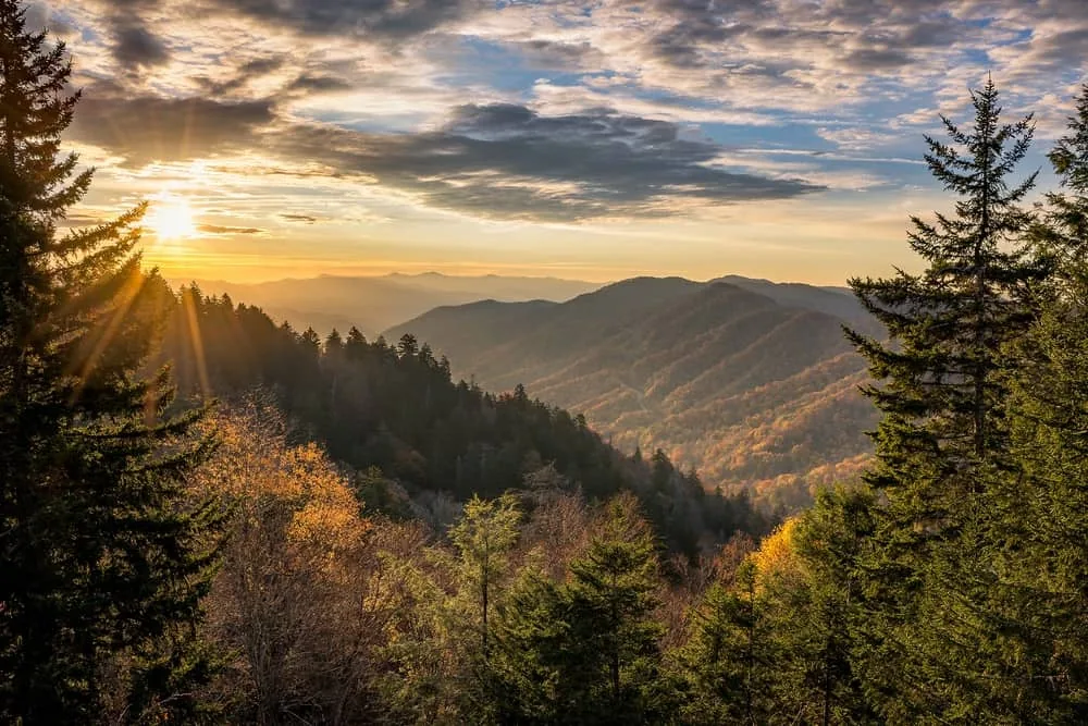 Wears Valley view in autumn
